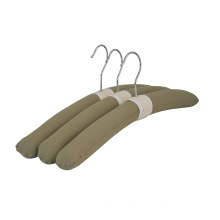 Soft Fabric Swatch Hangers Cotton Fabric Sample Hanger Display Padded Satin Clothes Hangers